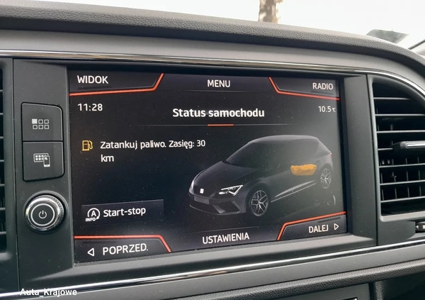 Seat Leon cena 54900 przebieg: 123000, rok produkcji 2019 z Pieniężno małe 596